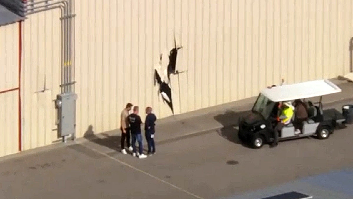 Stolen plane crashes into building at Los Angeles airport, suspect arrested at george magazine