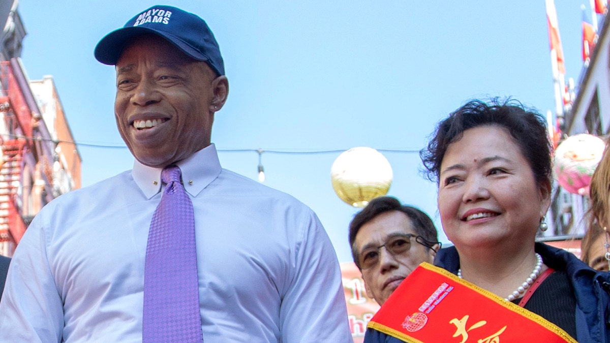 Adams reads his 'greatest hits' quotes from coffee mug in farewell tribute as NYC mayor at george magazine