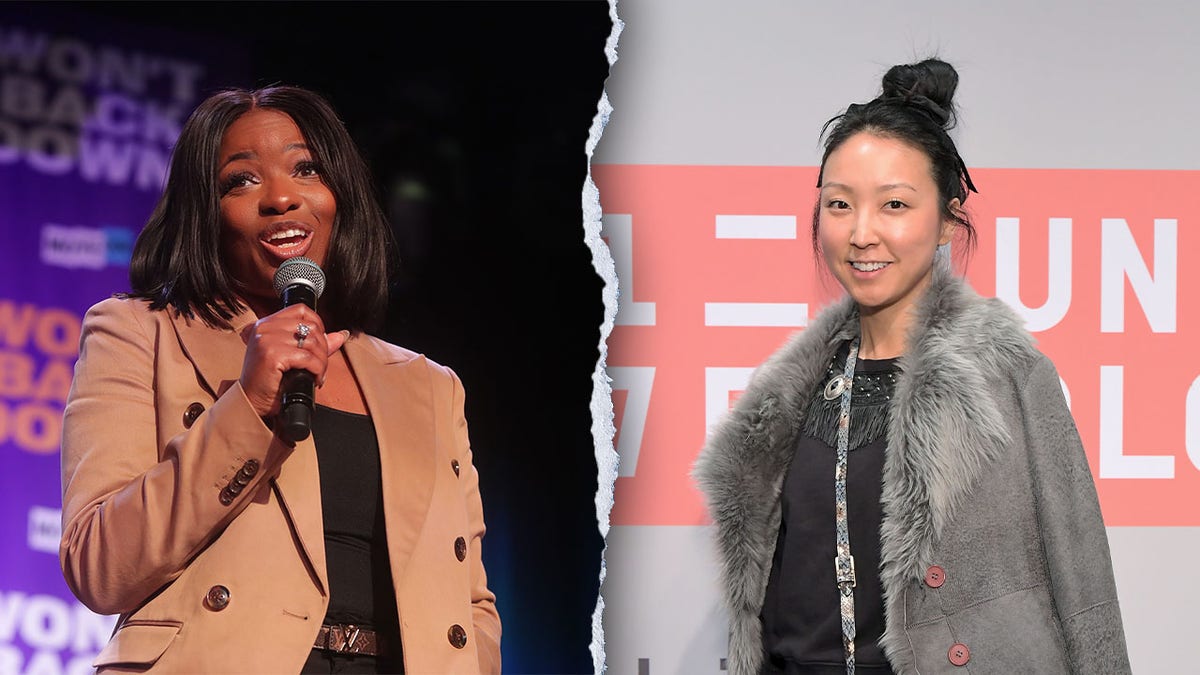 California Democratic candidate uses wrong photo for Rep Jasmine Crockett's congressional endorsement at george magazine