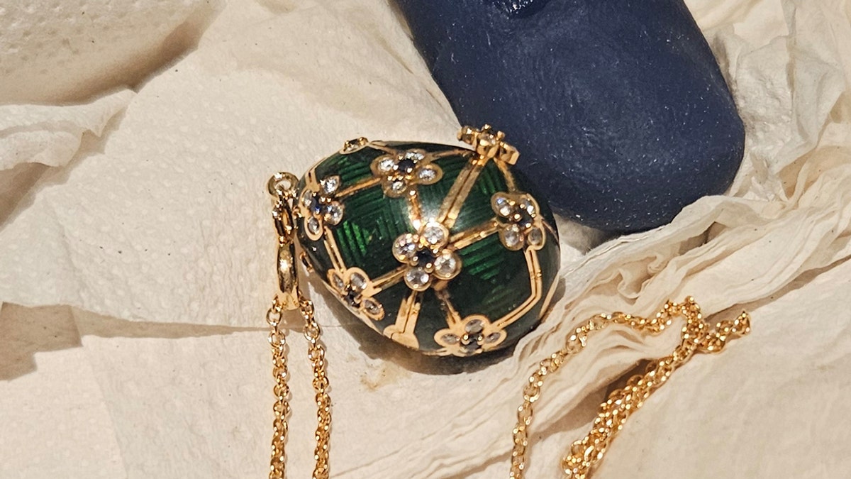 Police wait six days for suspected thief to naturally pass stolen $19K Fabergé pendant  at george magazine