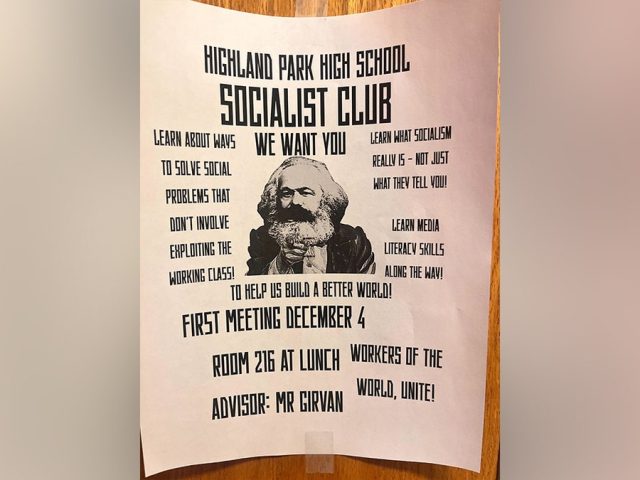 High-brow New Jersey suburb’s high school launches Socialist Club with Karl Marx imagery