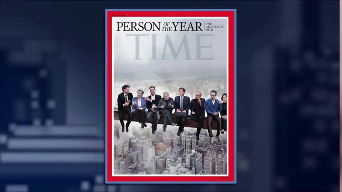 Jimmy Kimmel tears into Time's AI-focused Person of the Year cover featuring Musk, Altman and other tech CEOs at george magazine