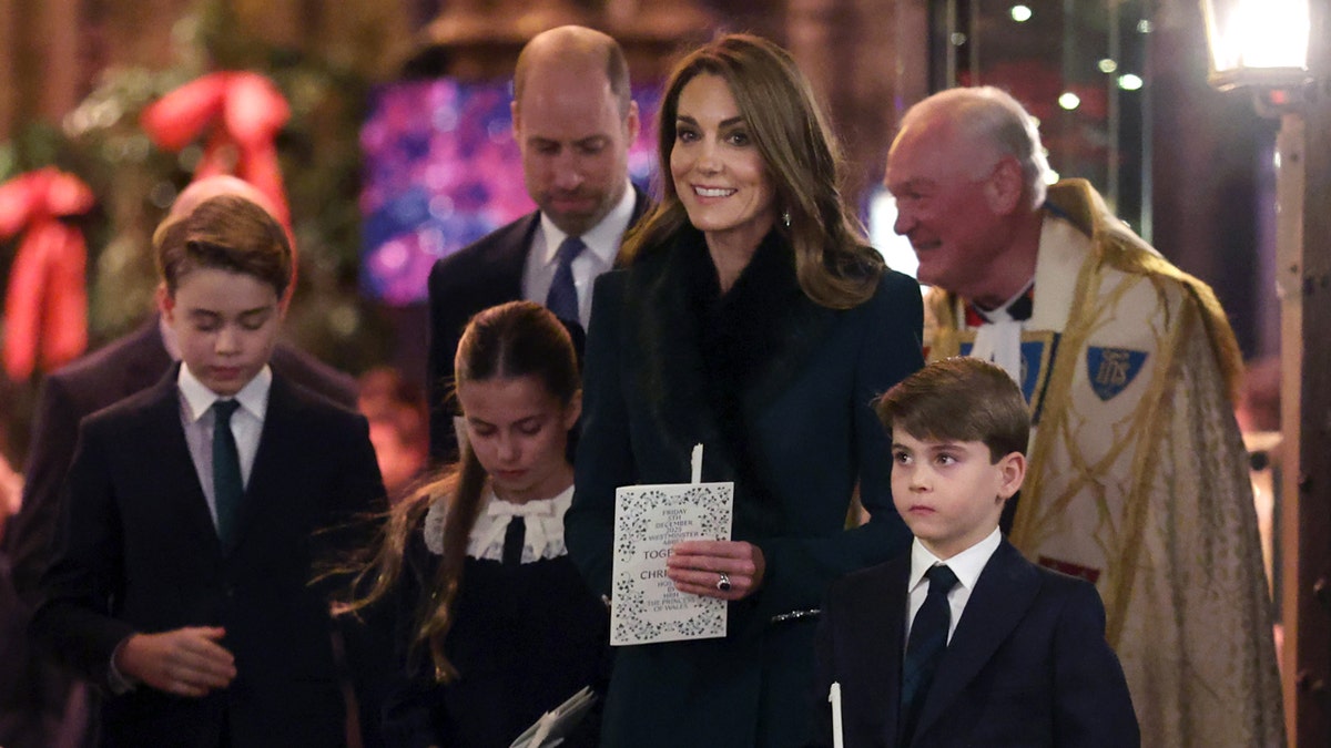 Princess Kate and family shine at Christmas carol service as Andrew's daughters miss event  at george magazine