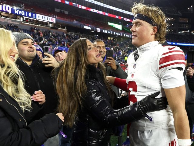 Romance rumors swirl around Jaxson Dart as model appears at Giants’ game vs Patriots