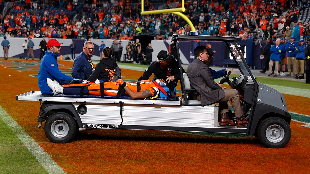 Broncos' Pat Bryant placed on backboard, carted off field after scary hit in loss to Jaguars at george magazine
