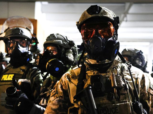 ICE protester who identified as ‘bin Laden’ faces charges over alleged sexually explicit threats to agents