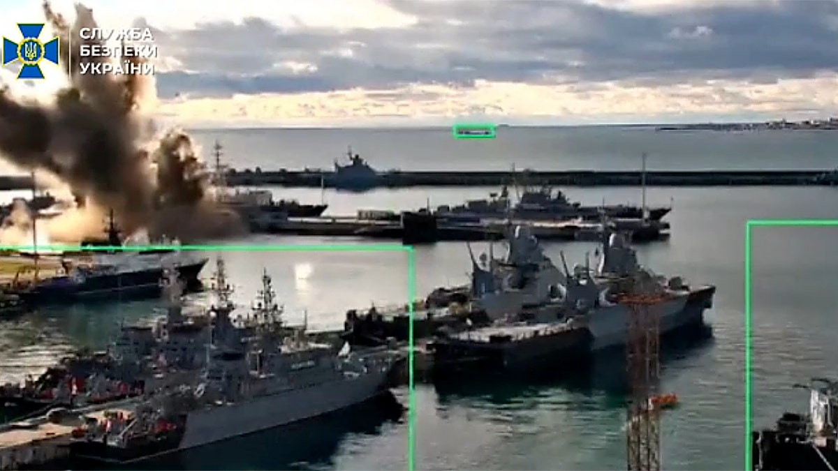 Ukraine says it carried out first-ever underwater drone strike on Russian submarine in Novorossiysk at george magazine