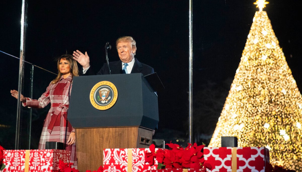 WATCH LIVE: President and first lady hold tree lighting ceremony  at george magazine