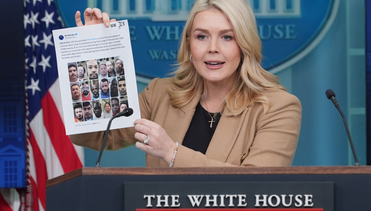 WATCH LIVE: Leavitt holds press briefing at george magazine