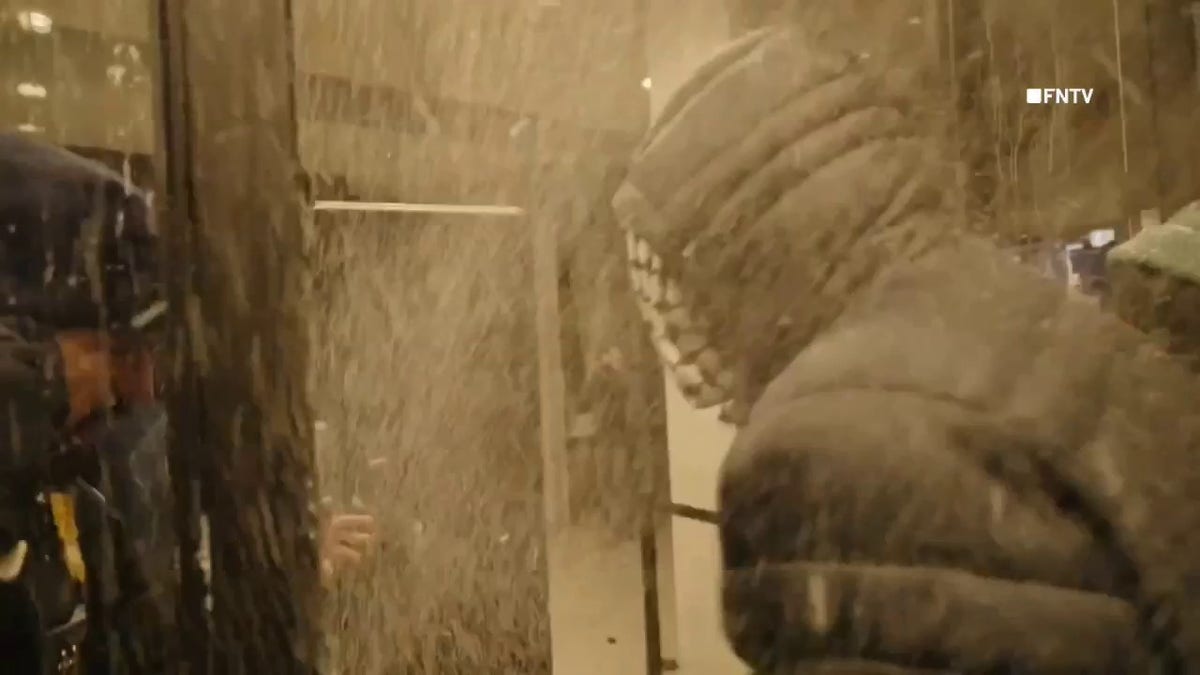 Anti-ICE agitators clash with federal agents at Minneapolis hotel, as agents deploy tear gas, flashbangs at george magazine