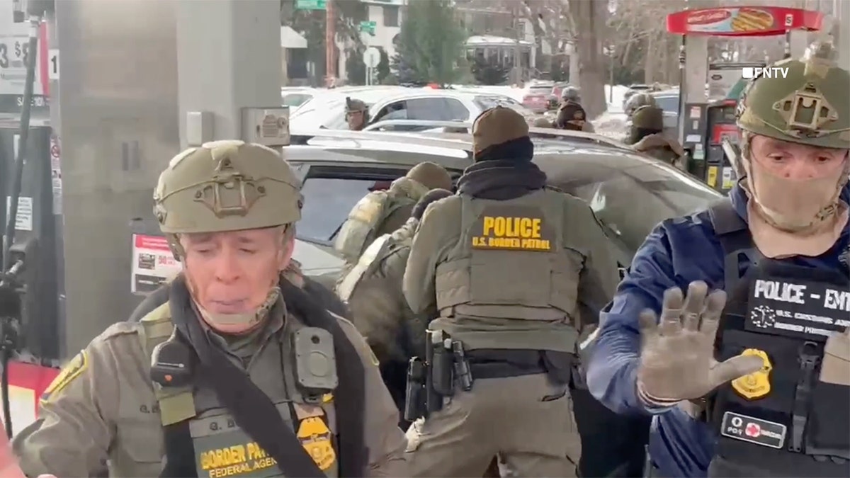 Wild video shows federal agents detaining 2 men at Minnesota gas station as agitators gather at george magazine