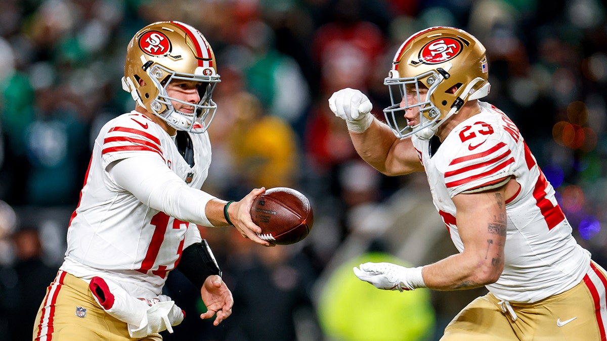 49ers eliminate defending Super Bowl champion Eagles from playoffs at george magazine