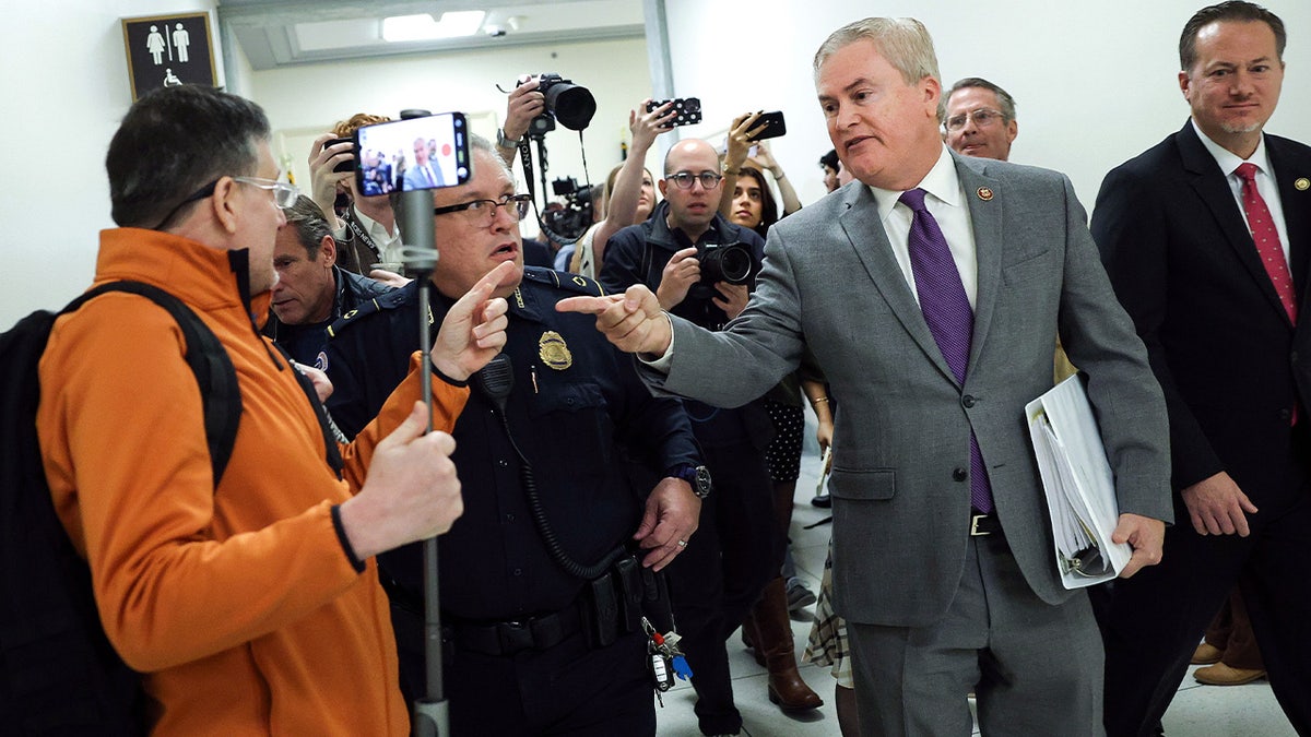 Comer rips 'paid disrupter' as briefing on Clinton contempt push devolves into chaos at george magazine
