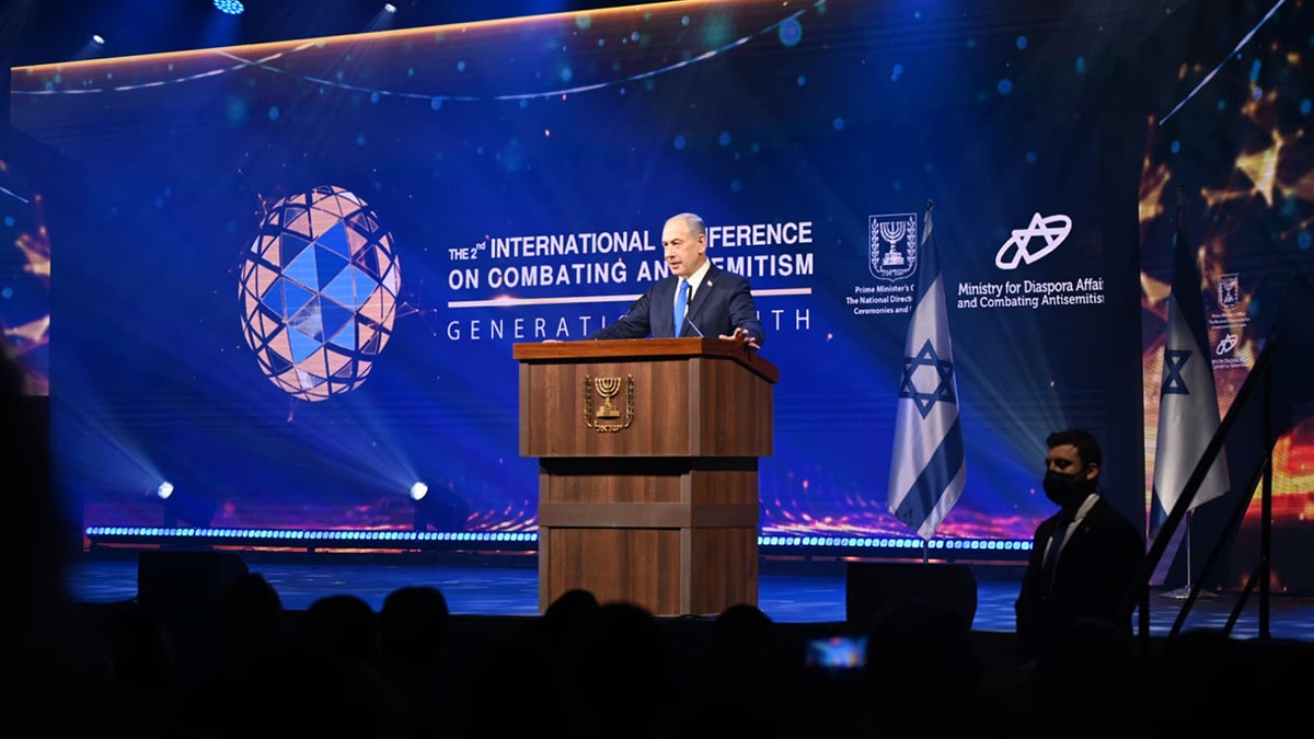 Netanyahu sounds alarm on antisemitism at Holocaust Remembrance Day gathering at george magazine