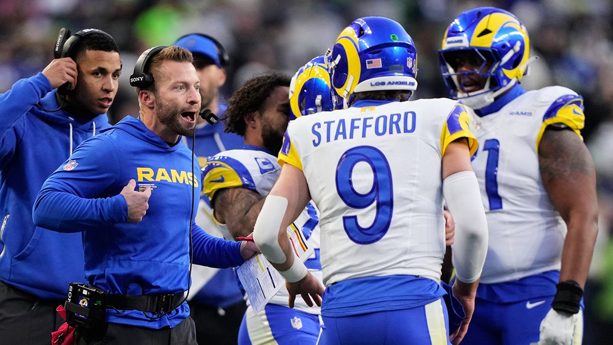 Rams' Sean McVay snaps at reporter over Matthew Stafford question at george magazine
