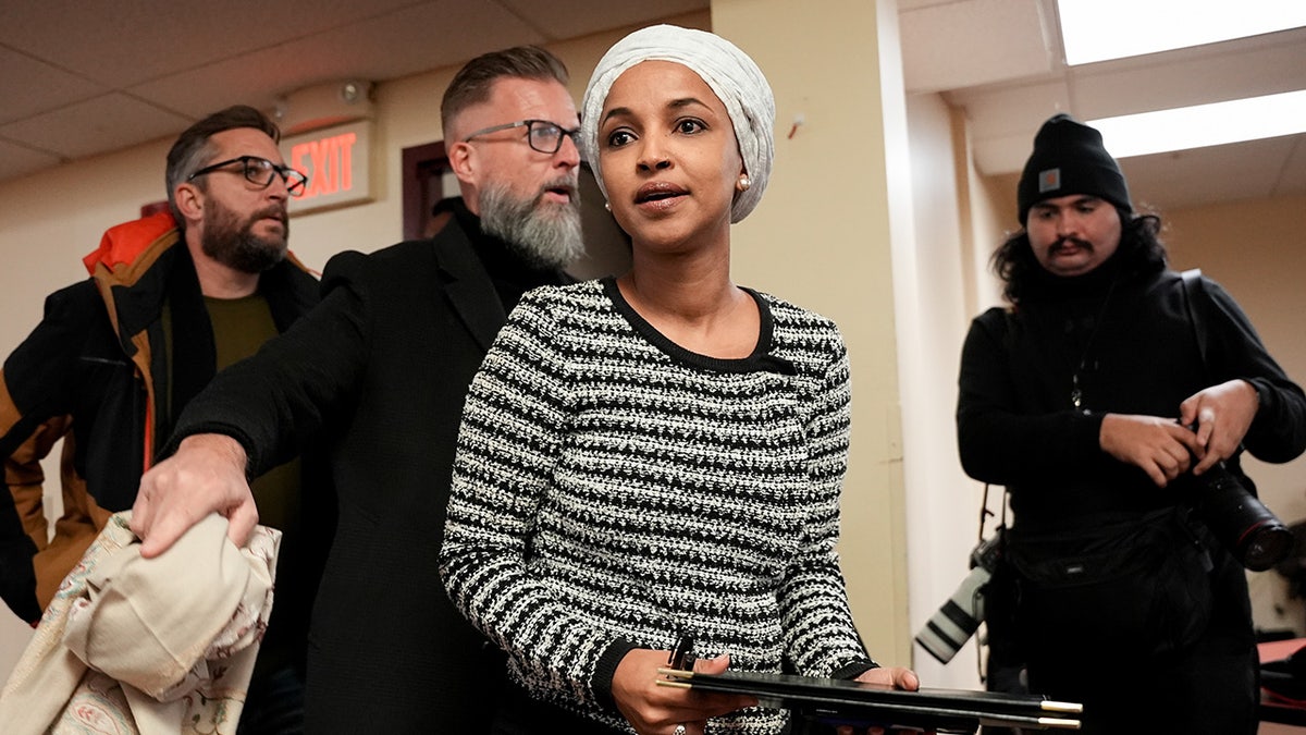 Ilhan Omar backed by House Republicans after Minnesota town hall attack at george magazine