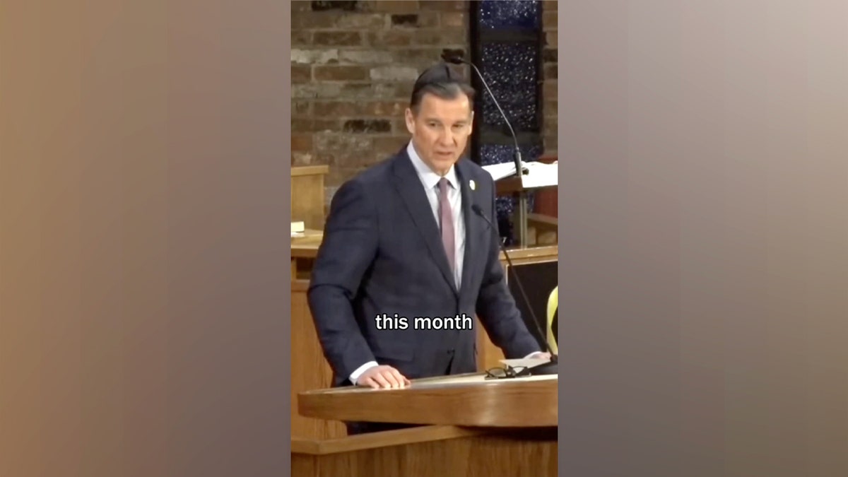 Left-wing activists storming synagogue use knee pads, adult diaper to mock Dem congressman over ICE vote at george magazine