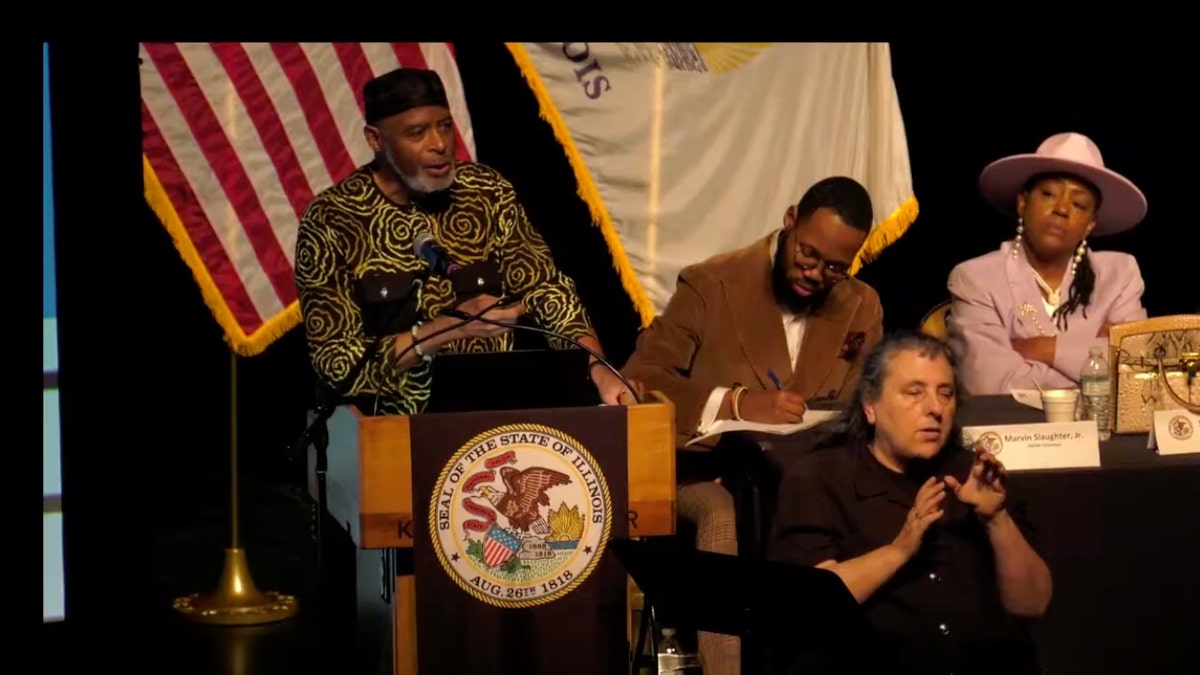 University of Illinois hosted state-funded committee meeting where professors advocated for reparations at george magazine