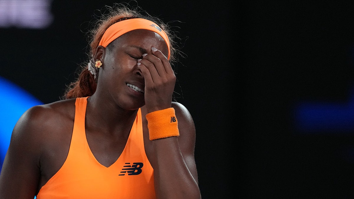 Coco Gauff smashes racket following Australian Open defeat at george magazine