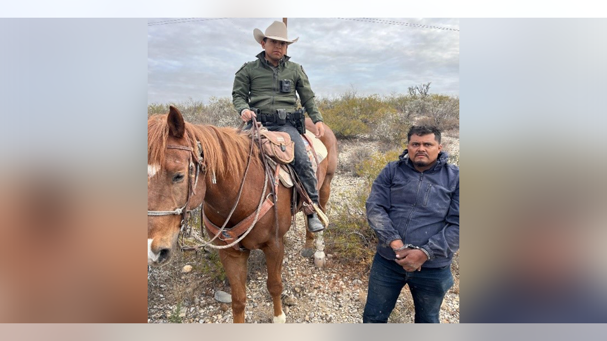 WATCH: Horse-mounted officers capture previously deported child predator at border at george magazine