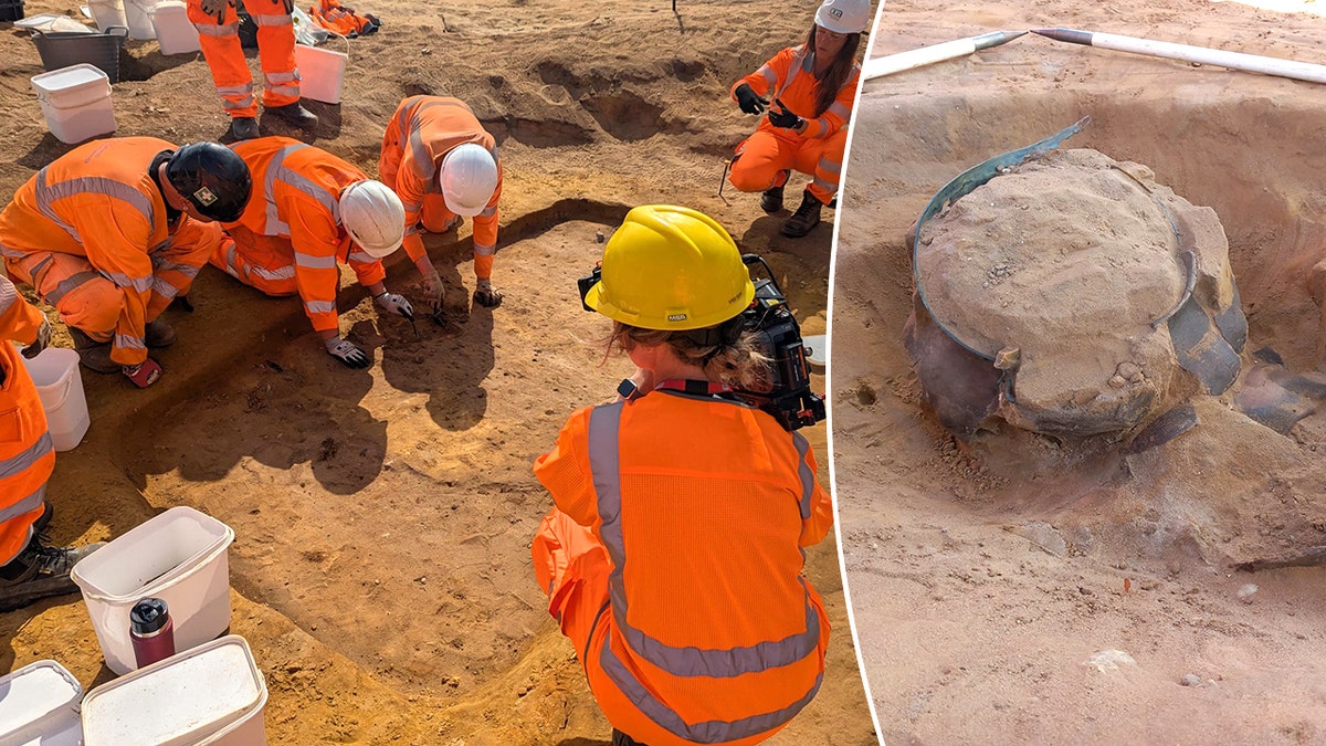 Archaeologists uncover eerie Anglo-Saxon 'sand bodies' at nuclear power station site at george magazine