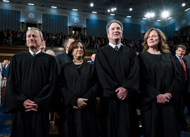 Trump slams ‘unfortunate’ Supreme Court tariff ruling in front of justices