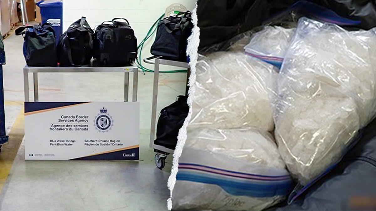 Canadian officials seize nearly 600 pounds of suspected methamphetamine at US border at george magazine