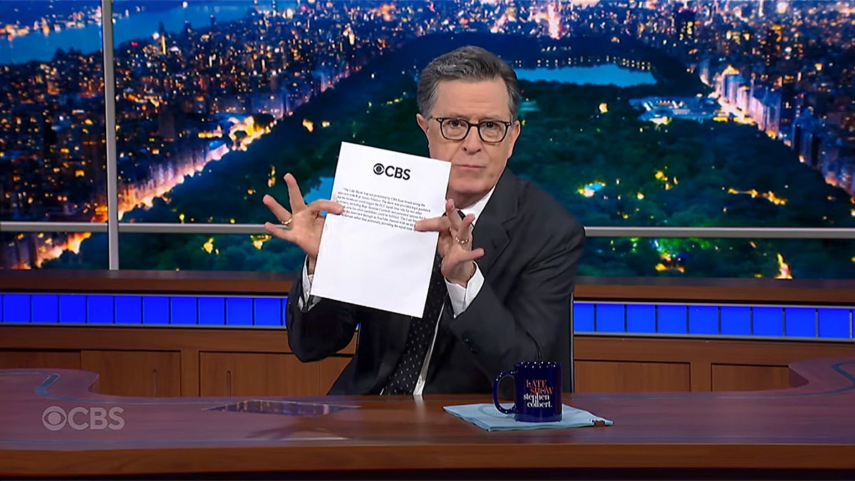 Colbert trashes 'crap' CBS statement denying network killed Talarico interview at george magazine