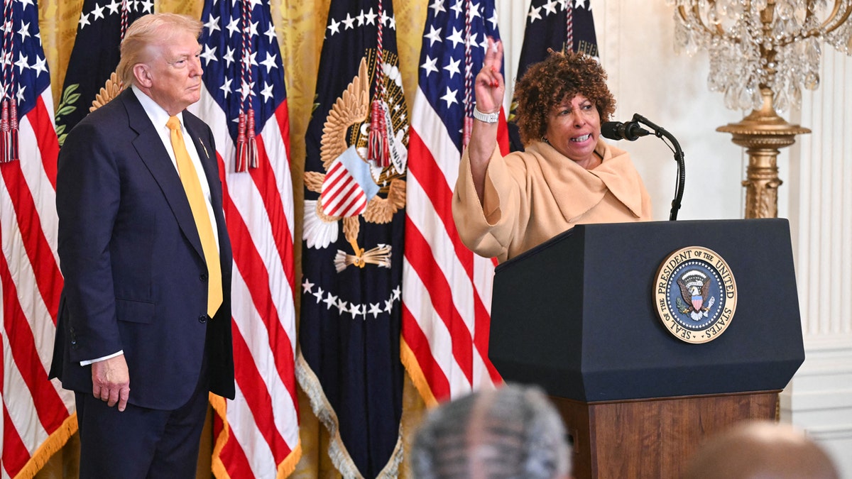 Grandmother tells Trump critics to 'get off the man's back' during White House Black History Month event at george magazine