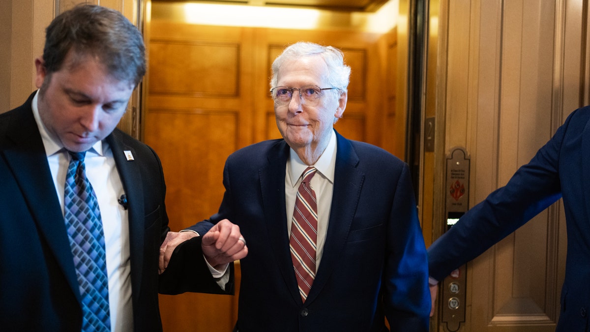 McConnell released from hospital after health scare, to work from home as key DHS vote looms at george magazine
