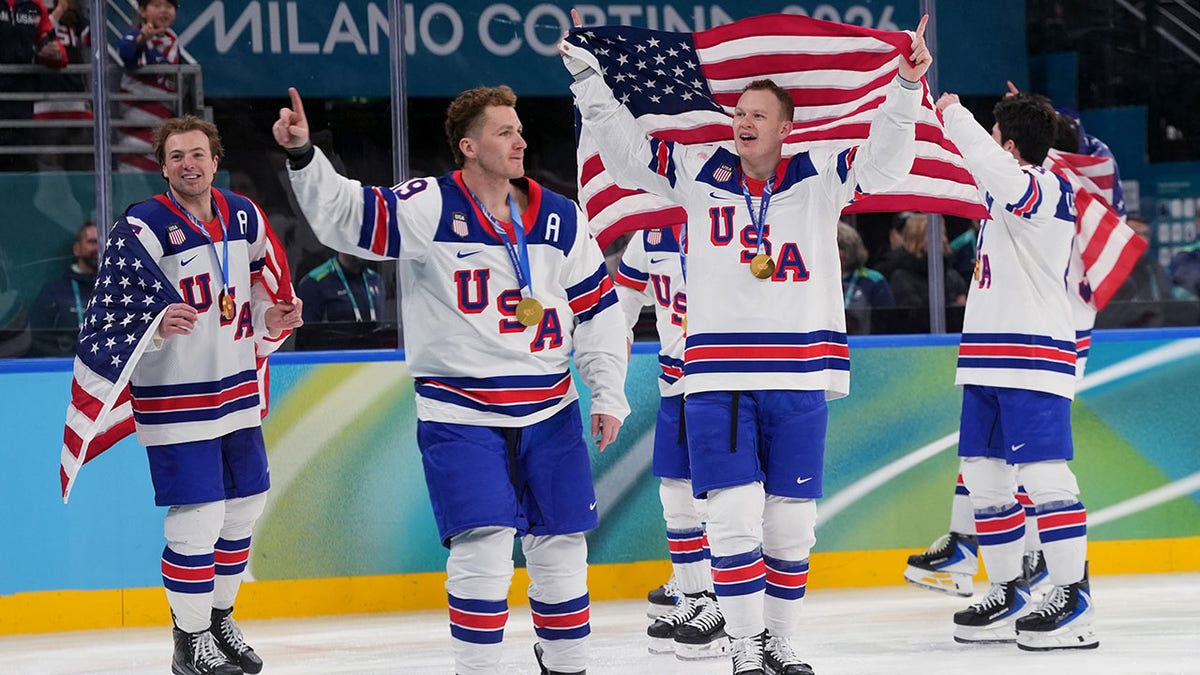 Fox News Sports Huddle Newsletter: Historic hockey gold caps US Olympic triumph, Eileen Gu picks China's flag at george magazine