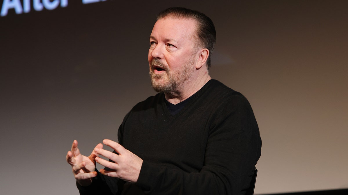 Ricky Gervais mocks Grammy winners making political speeches, says they're 'still not listening' at george magazine