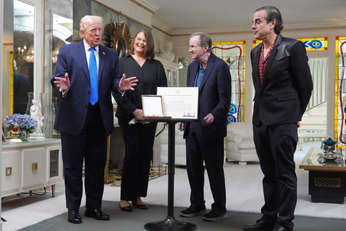 All shook up: Surreal scenes as Trump tours Graceland, musing if he could fight Elvis at george magazine