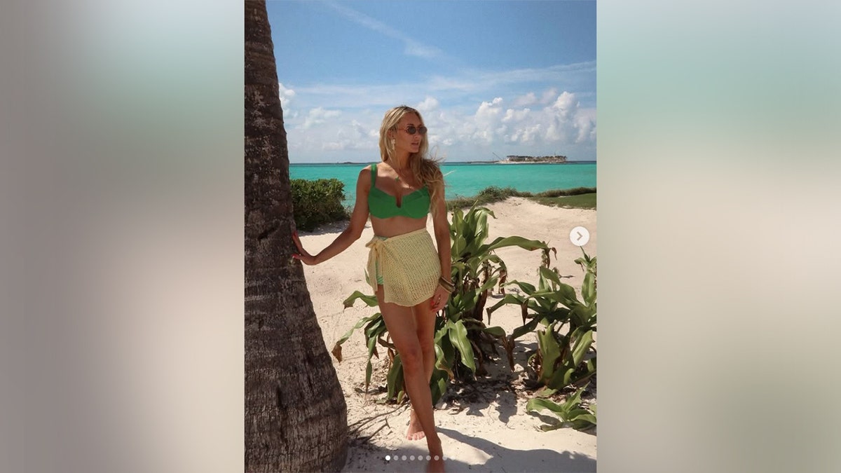 Brittany Aldean shows off green bikini in spring break beach photos with family at george magazine