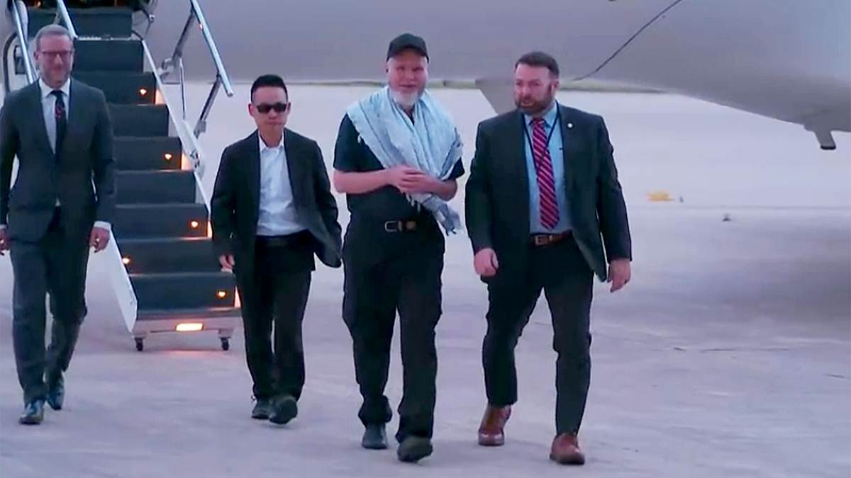 American Dennis Coyle lands in Texas after over a year in Taliban captivity at george magazine