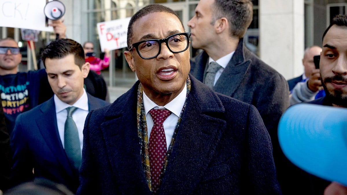 Don Lemon speaks outside courthouse