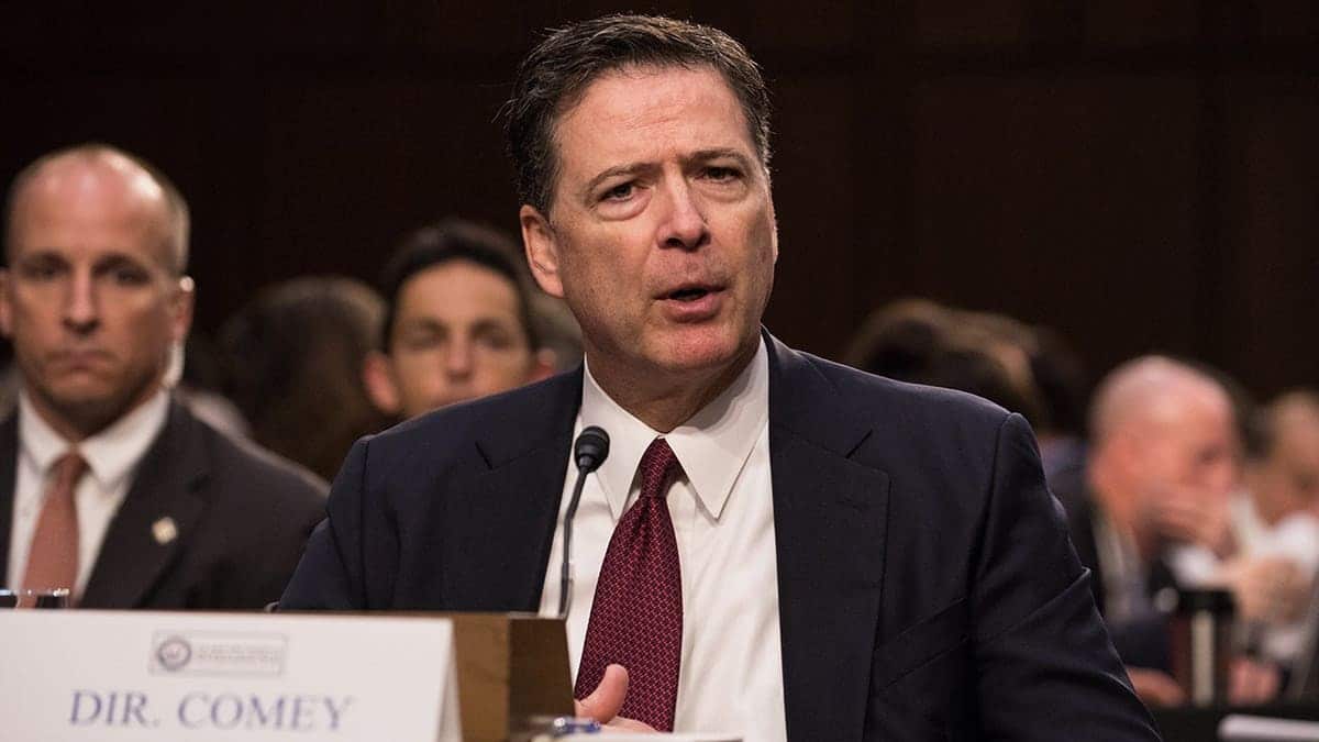Former FBI director James Comey