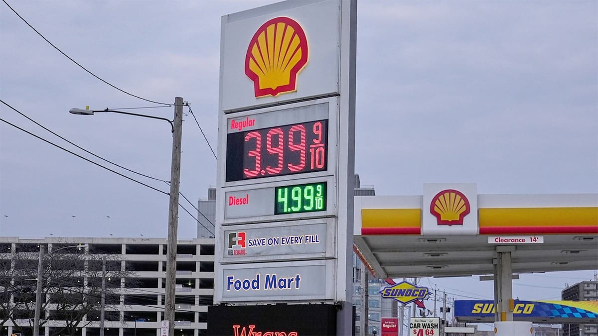 Rising gas prices at the pumps