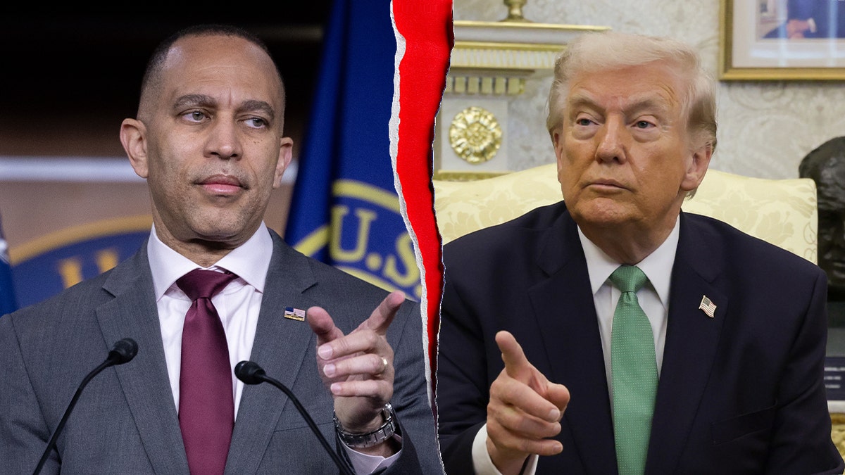 Jeffries tells Trump to keep his 'reckless mouth shut' after president calls Democratic Party 'greatest enemy' at george magazine