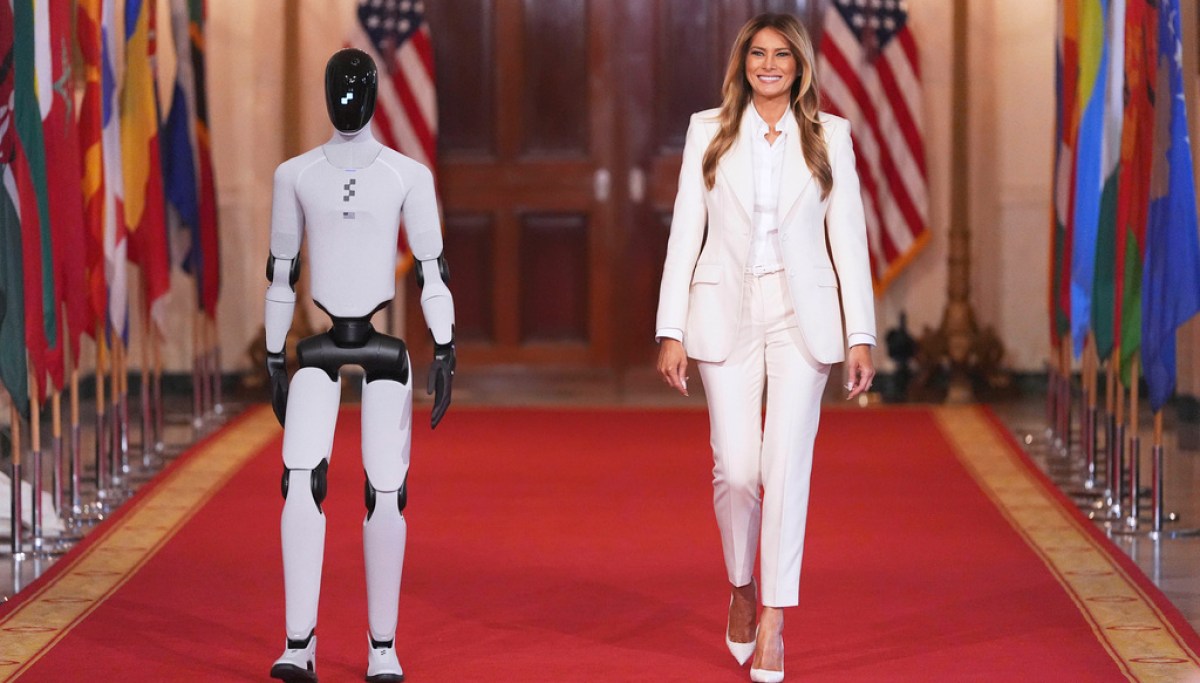 ‘Figure 03’ AI robot joins Melania Trump at White House summit at george magazine