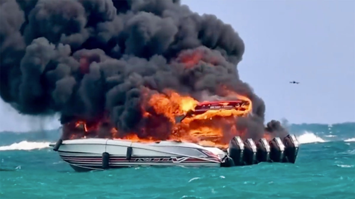 Dramatic video captures tourist boat engulfed in flames as passengers scramble to escape burning vessel at george magazine