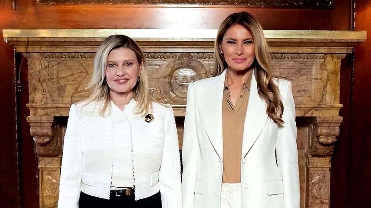 Olena Zelenska and Melania Trump