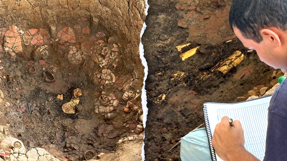 Archaeologists uncover gold-laden tomb filled with elite burial treasures from over 1,000 years ago at george magazine