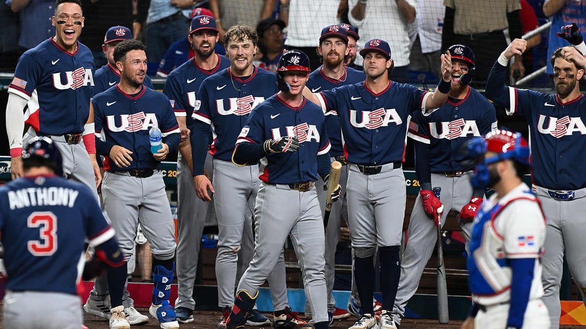 Team USA players gifted game-worn Olympic hockey jerseys for World Baseball Classic final against Venezuela at george magazine
