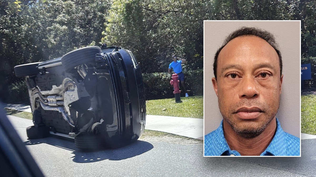 Tiger Woods booked after a crash