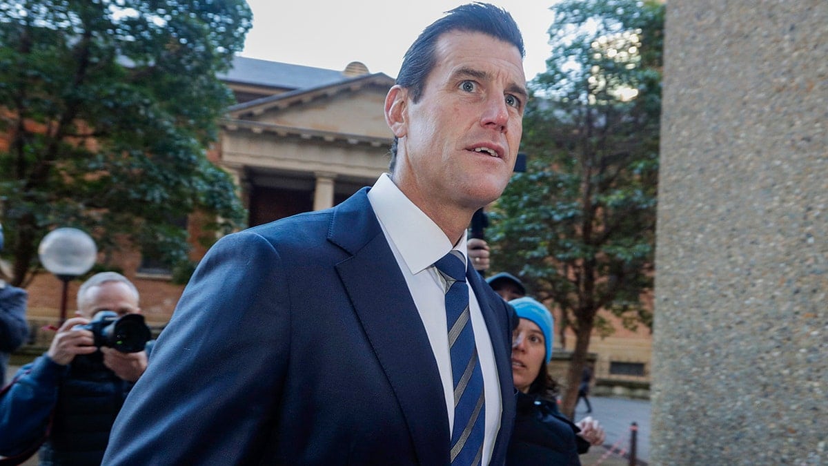 Ben Roberts-Smith arriving at the Federal Court in Sydney