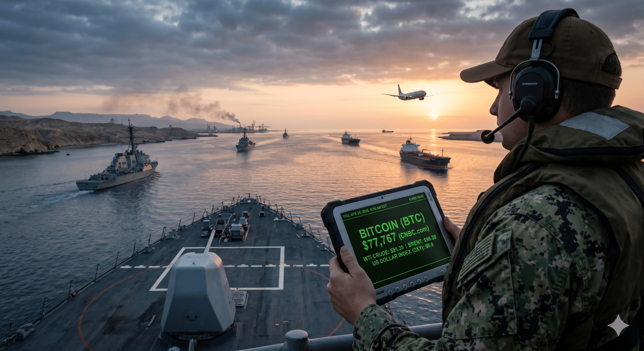 WAR AT THE STRAIT: Is Bitcoin’s $77K Surge a Lifeline or a Trap as U.S. Navy Seizes IRGC Assets?