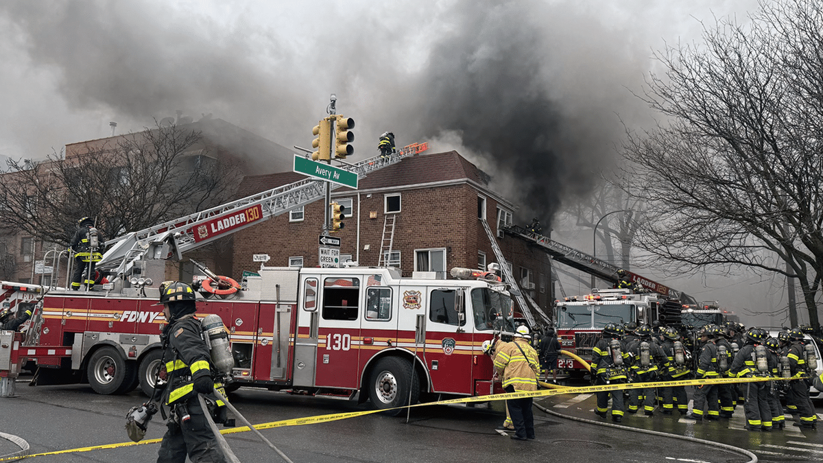 A large response was seen near the March 16, 2026 fire in New York City.