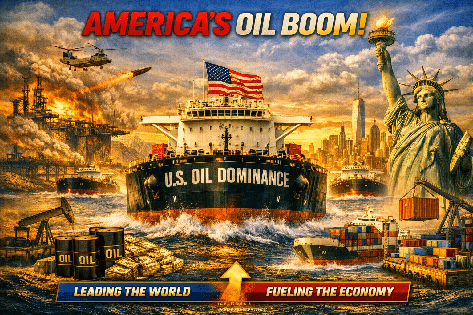 America’s Oil Boom: The World Turns to U.S. Crude as the Middle East Tension Burns
