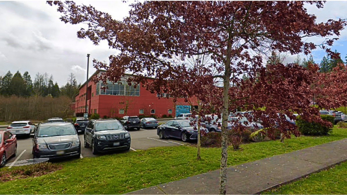 A Google Earth image of Glacier Peak High School in Snohomish, Washington. 4/16/26.